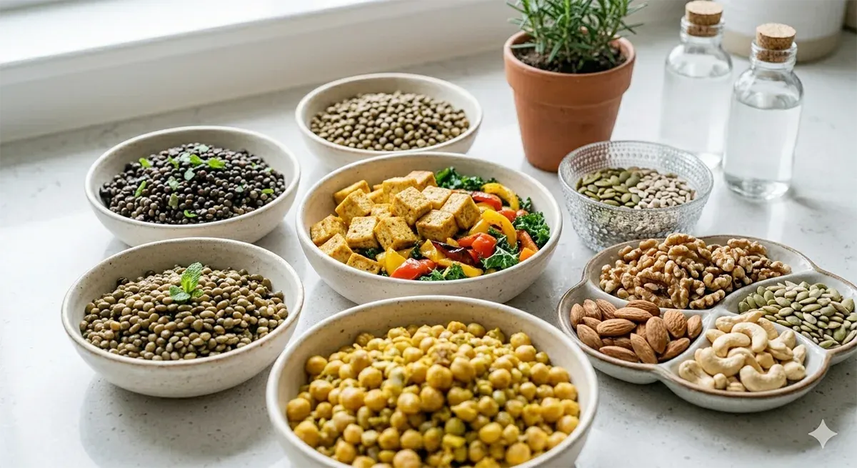 High-Protein Vegan Meal Plan for Fat Loss (1,600 Calories) – No Hunger Guaranteed