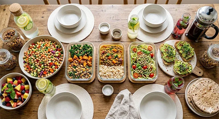 vegetarian shopping list for weight loss including fresh vegetables fruits grains and plant-based proteins